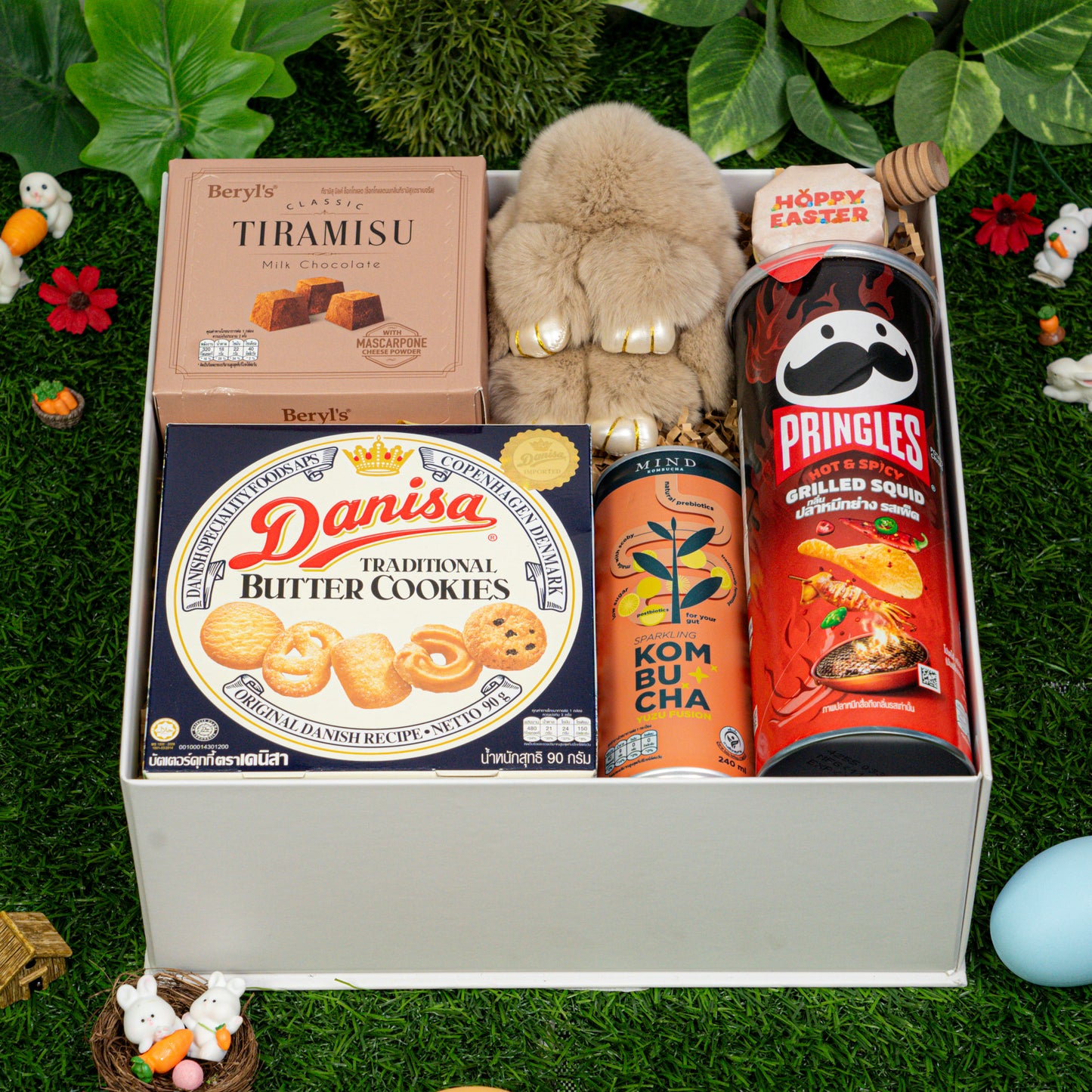 Bunny Bliss & Gourmet Treats Easter Hamper (Taupe)