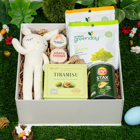 Sweet & Crisp Easter Treats Hamper (WHITE Rabbit)