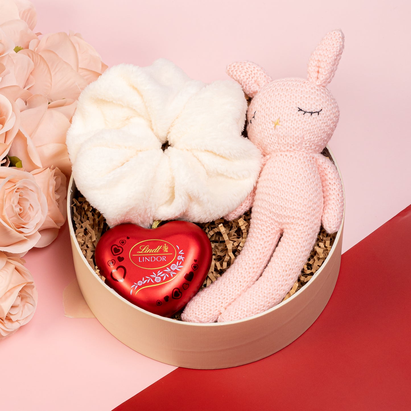 Love Pink Bunny Valentines Hamper